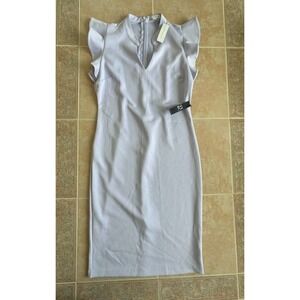 NY & Co Stretch sleeveless Light purple Long Dress Size M New !